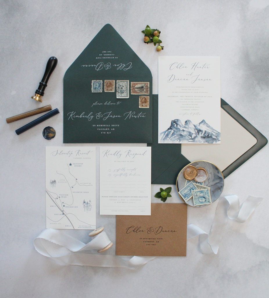 winter wedding invites