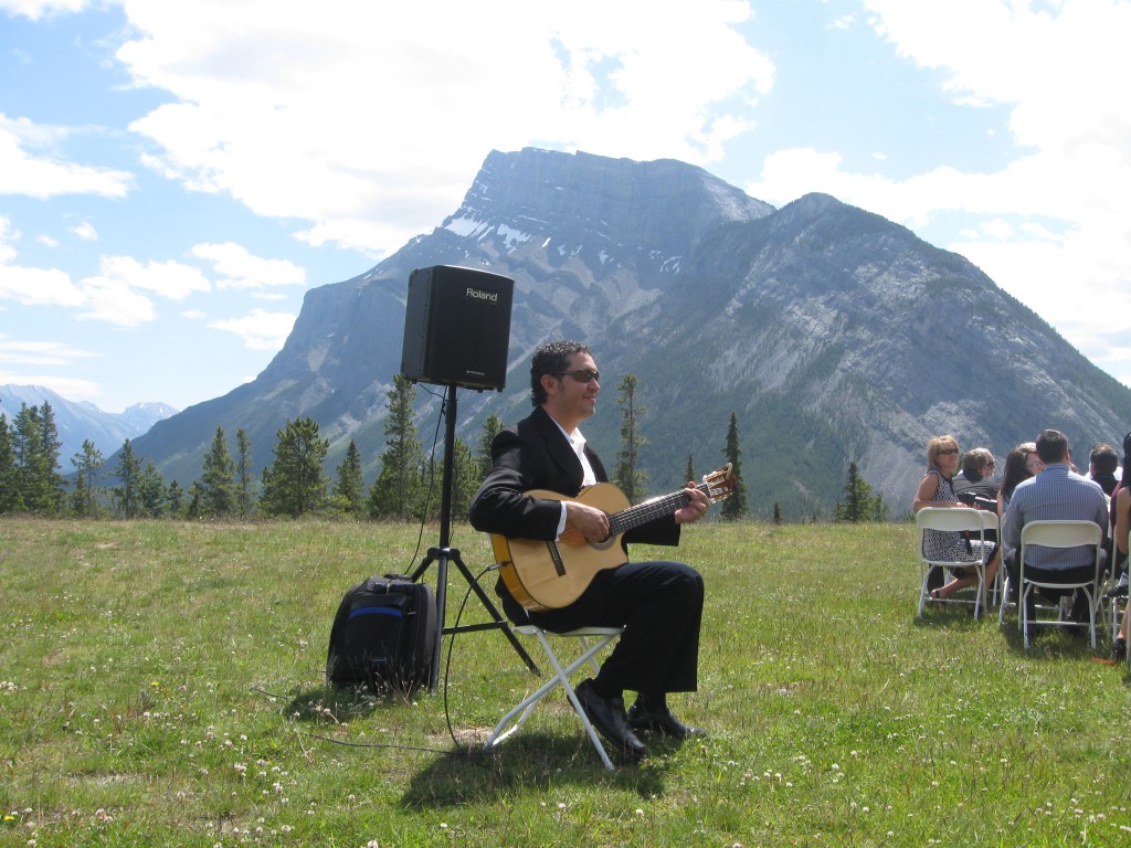 outdoor wedding music banff