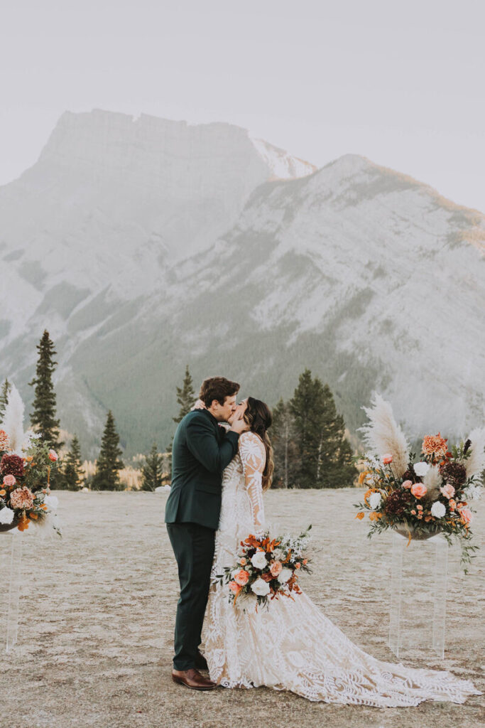 A Banff wedding with a stunning backdrop
